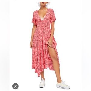 free people in full bloom midi dress XL